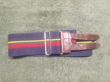 Original British Royal Marines Stable Belt Army Military Buckle Waist Regiment