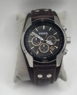 Fossil Men's Coachman Leather Chronograph Watch CH2891 **WORKS!! NEEDS BATTERY — photo 1