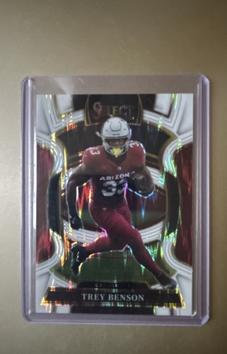2025 Panini Select - Concourse Trey Benson #23 White Shock Prizm /799