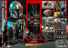 Hot Toys Star Wars Mandalorian And Grogu Deluxe 1 4 Scale Figure Set QS017