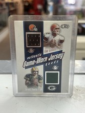 DREW BREES BRETT FAVRE DONOVAN MCNABB TIM COUCH HEADS UP QUAD JERSEY CARD