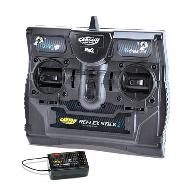 Carson Reflex STICK 6CH 2.4Ghz 6 Channel Transmitter Radio & Receiver C501006