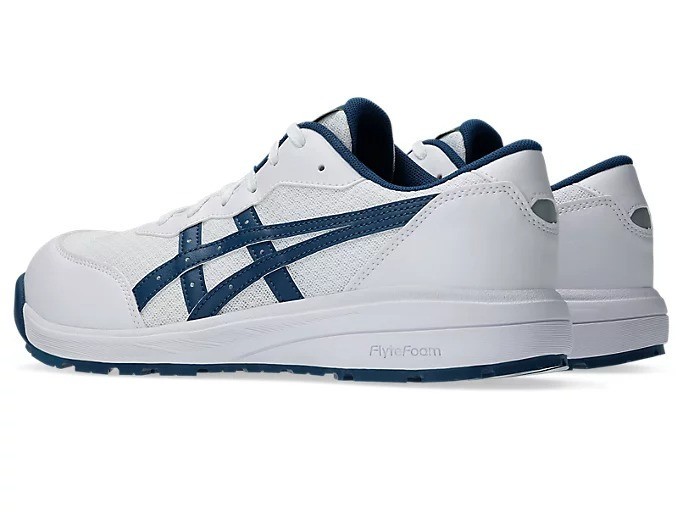 ASICS WINJOB CP221 1273A118 100 White Mako Blue 3E Safety Shoes | eBay