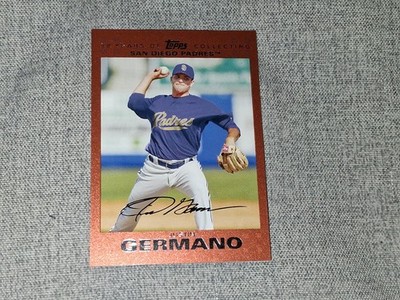 2007 Topps Updates & Highlights Copper #UH36 Justin Germano #D / 56 