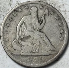 1859-S 50c Seated Liberty Half Dollar. Attractive Circulated Example!