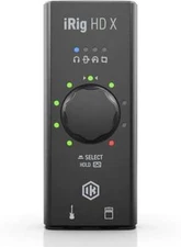 IK Multimedia iRig HD X next-level guitar interface for iOS and Mac/PC