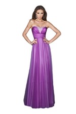 La Femme Prom Dress Formal Evening Gown 18746 Purple Lavender Size 0