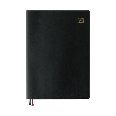 Daigo Notebook 2025 Schedule Book Appointment Weekly Left A4 Black E1045 Startin