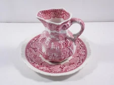 Vintage Mason’s VISTA Small Hydra Pitcher and Underplate