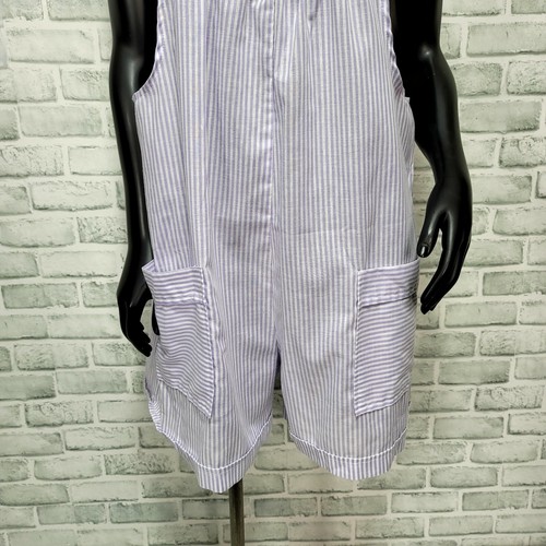 Vintage 90s J. Michelle Size M Purple White Striped Pregnancy Maternity Romper - Picture 3 of 8