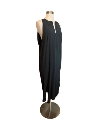 Vestido Lululemon The Lab Lahar Talla Grande Negro Sin Mangas Midi Cremallera Rápida - Imagen 2 de 6
