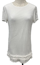 Lulus Crochet Bohemian Shift Dress White Size M