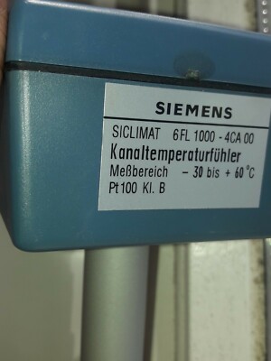 Siemens Siclimat 6FL1000-4CA00 kanaltemperaturfühler