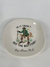 Is It Trew?  See The Bottom Dish Scottish Kilt Celtic Plate Trinket Tray Vintage