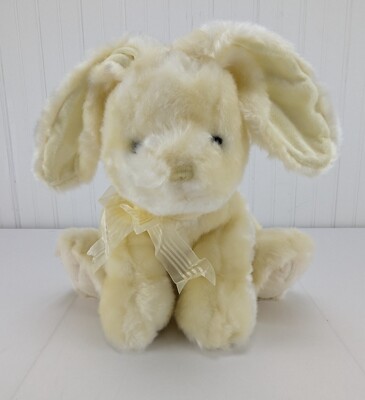Goffa Pastel Yellow Bunny Rabbit Plush 10'' Stuffed Animal Easter Spring Gift