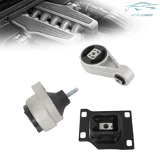 3Pcs Engine Motor & Transmission Mount Fit For Ford Focus 2000 2001-2003 L4 2.0L