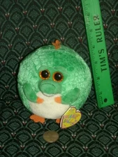 Ty Beanie Ballz 5" * BAYOU * ALLIGATOR * regular * 2012 * MWMT RARE & RETIRED  
