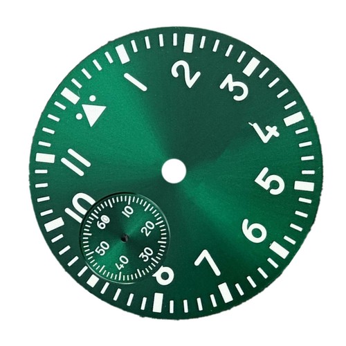 37mm Green Luminous Watch Dial Second @9 Replace For ETA 6497 ST3600 Movement - Imagen 3 de 7