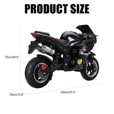 8 Inch Wheels Mini Motorcycle, Gas Pocket Motorbike with Front Rear Disc Brakes 