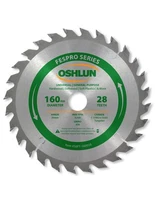 Oshlun SBFT-160028 160mm 28T Saw Blade 20mm Arbor for Festool TS 55 EQ, & DWS520