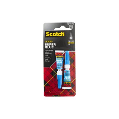 Scotch  Super Glue Liquid AD117, .07 oz, 2-Pack
