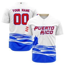 Classic Jersey Puerto Rico Customize World Baseball Classic 2023 Print Shirt 