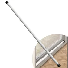 sliding door security bar 177505 inch adjustable locking window bar white