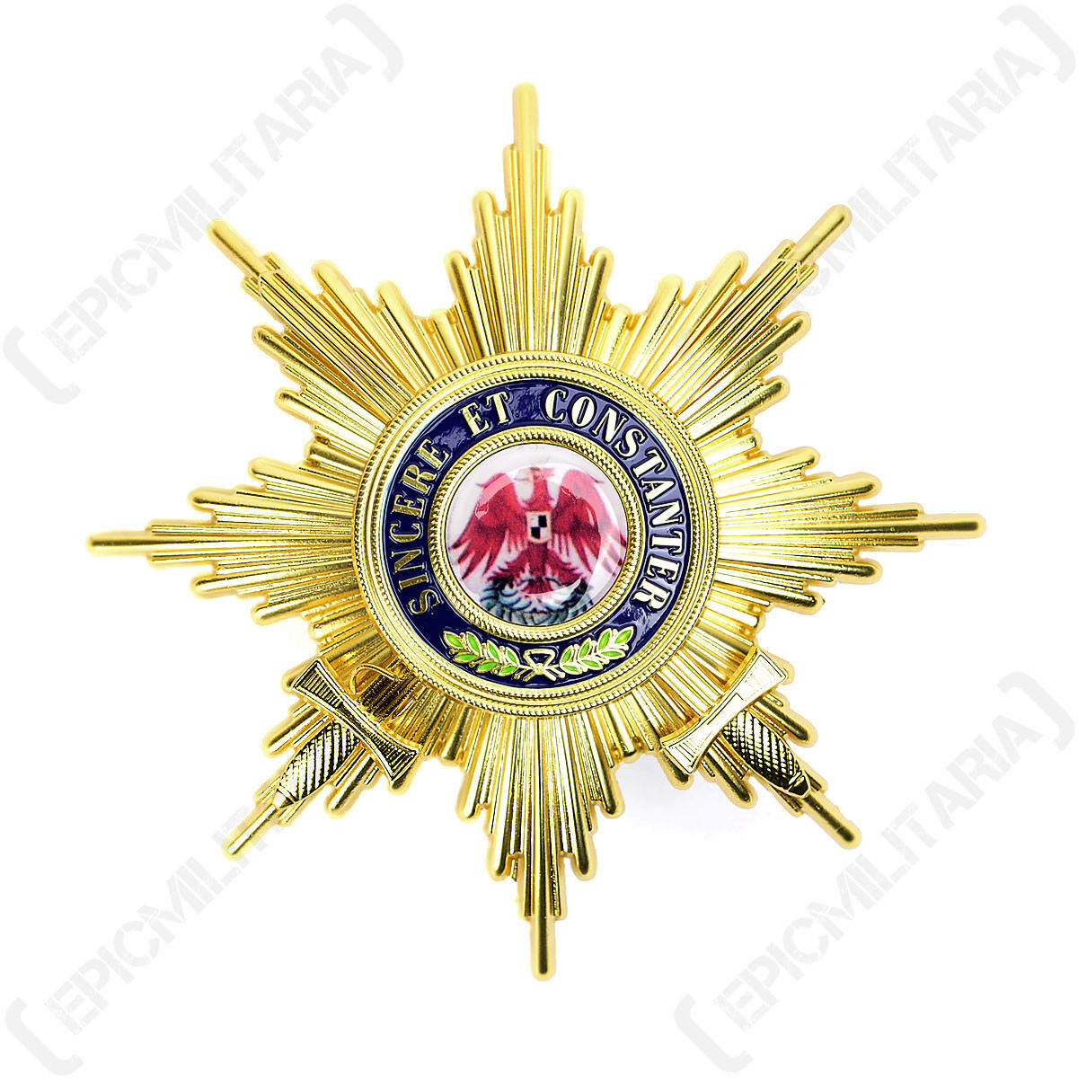 Grand Cross Order of the Red Eagle with Swords Breast Star Badge Award  Repro New