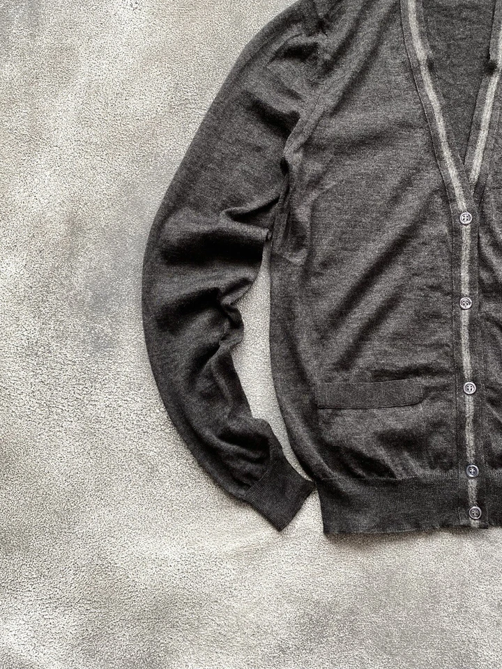 AW 2009 Yves Saint Laurent кашемир кардиган v-образным вырезом свитер женщин размер S - Изображение 3 из 4