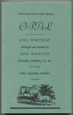 Opal Arranged and WHITELEY, Jane Boulton / Opal Uncorrected Proof 1st 1976