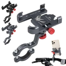 360° Aluminum Motorcycle Bike Bicycle GPS Cell Phone Holder Handlebar Mount