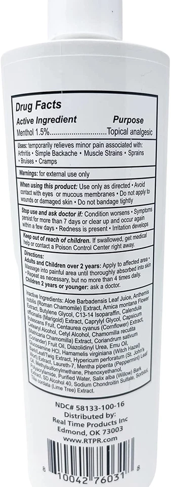 Alivio del dolor en tiempo real MAXX alivio del dolor 16 oz botella abatible Foto 3 de 3