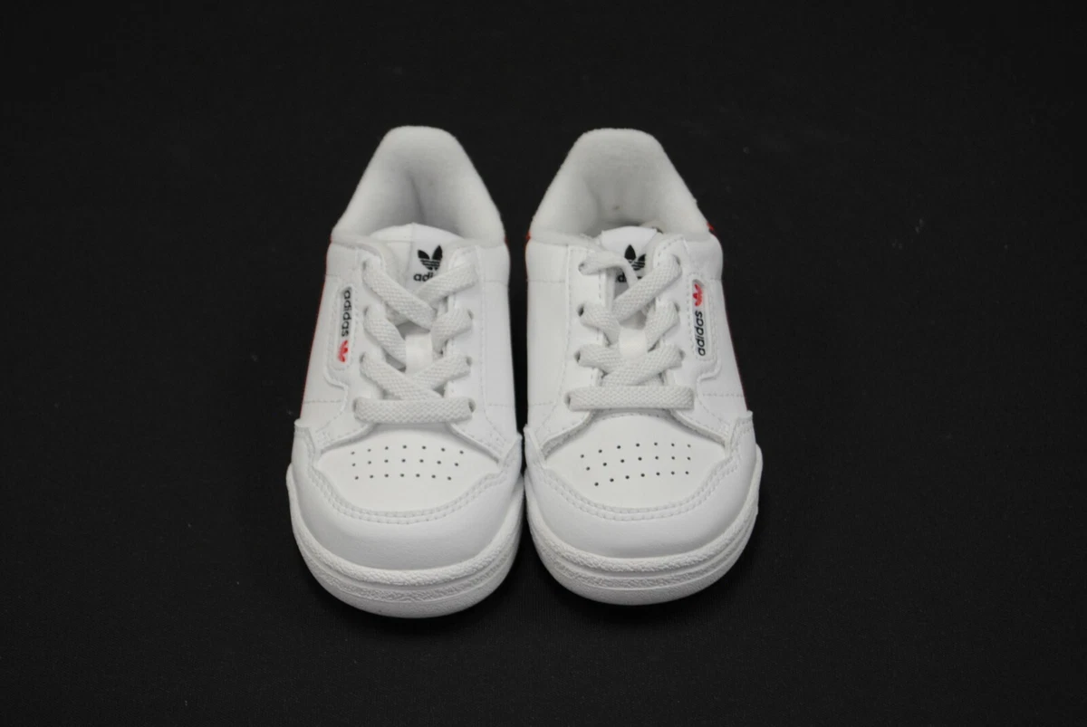 G28218 NEW TODDLER ADIDAS ORIGINALS CONTINENTAL 80 I WHITE