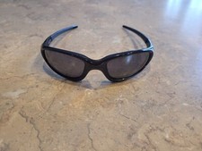 Oakley Straight Jacket Polished Black Blood Skull W/ Black Iridium Lenses