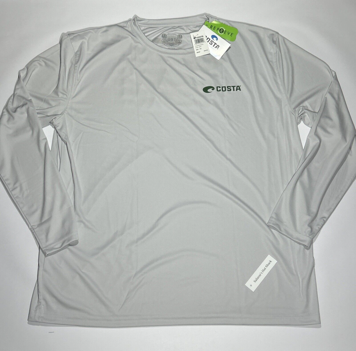 COSTA DEL MAR Men's Tech Pride Long Sleeve Top White Size 2XL