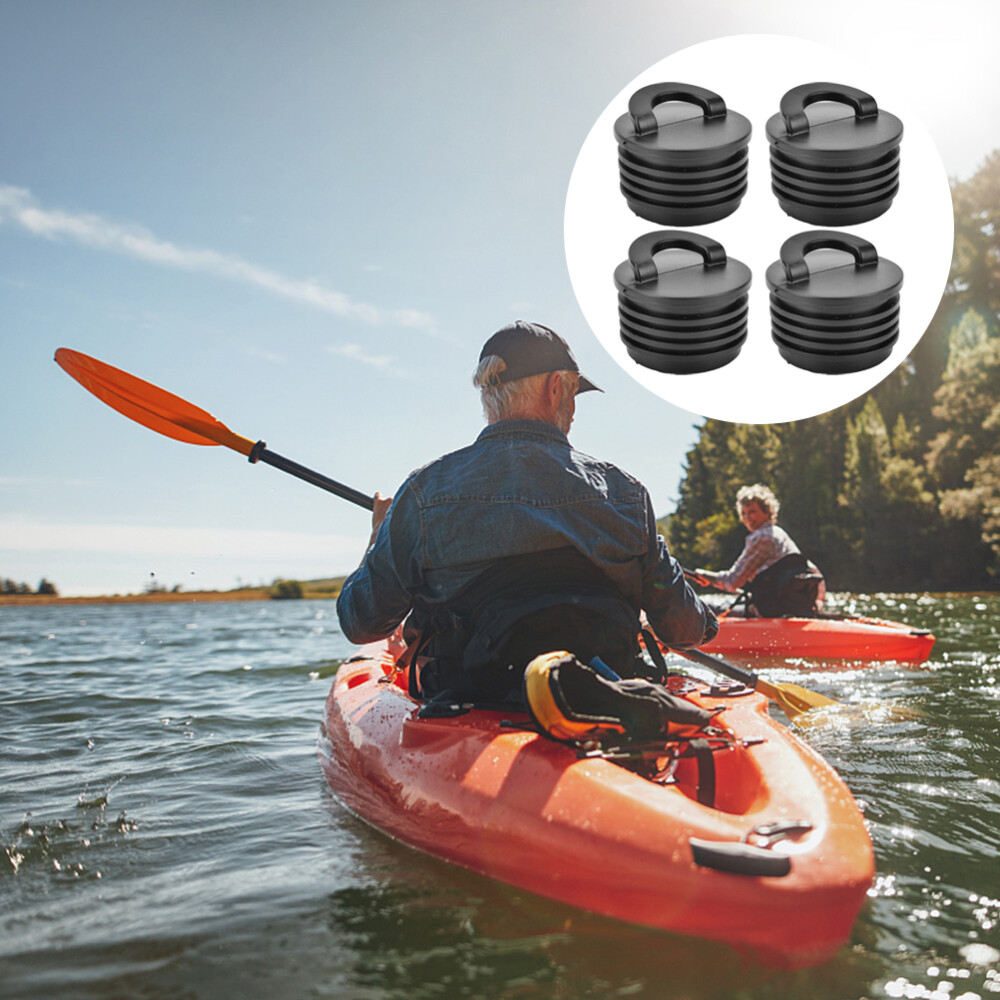 10 Bouchons De Vidange 30mm Pour Kayak Et Canoë – Noir, Générique