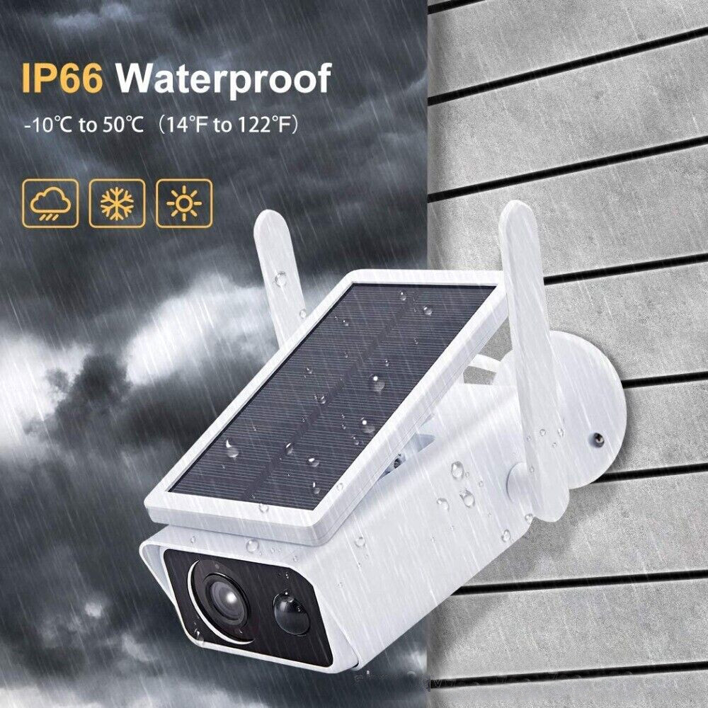 1080P Security Camera Wireless Outdoor Solar Powered IP Surveillance System