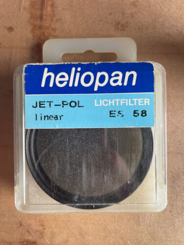 Heliopan Jet-Pol Linear Polarizer ES 58mm 2.5x Lens Filter Excellent Condition - Picture 7 of 7