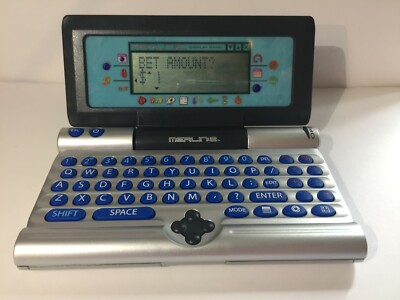 Vintage MERLIN 2 PDA & Video Games Black Jack Slot Machine Electronic Handheld 