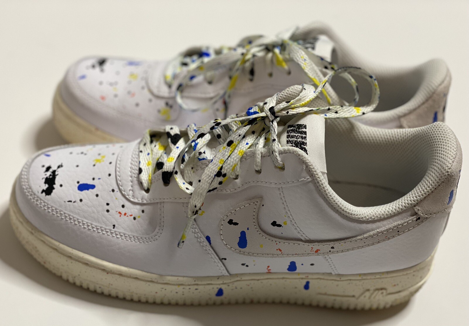 Men’s Nike Air Force 1 ‘07 LV8 Paint Splatter Sz 7! Gem