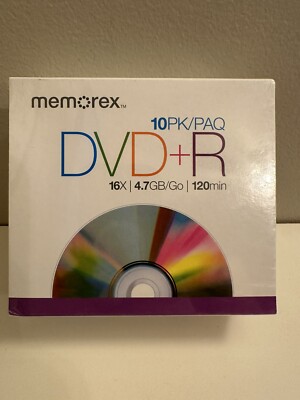 Memorex 4.7Gb/16x DVD-R 10 Pack Slim Case