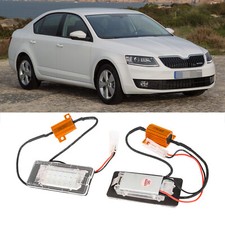 Passt für Skoda Octavia III Limo. 5E3 Bj. 2012-2017 LED Kennzeichenbeleuchtung