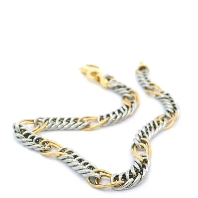 Armkette, Goldarmkette bicolor , Gliederkette Gelbgold/Weißgold 750 18 KT - Bild 1 von 3