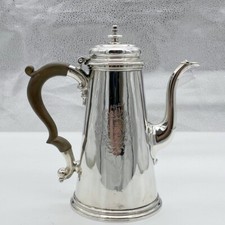 Antique George II Silver Coffee Pot London 1737 John Swift