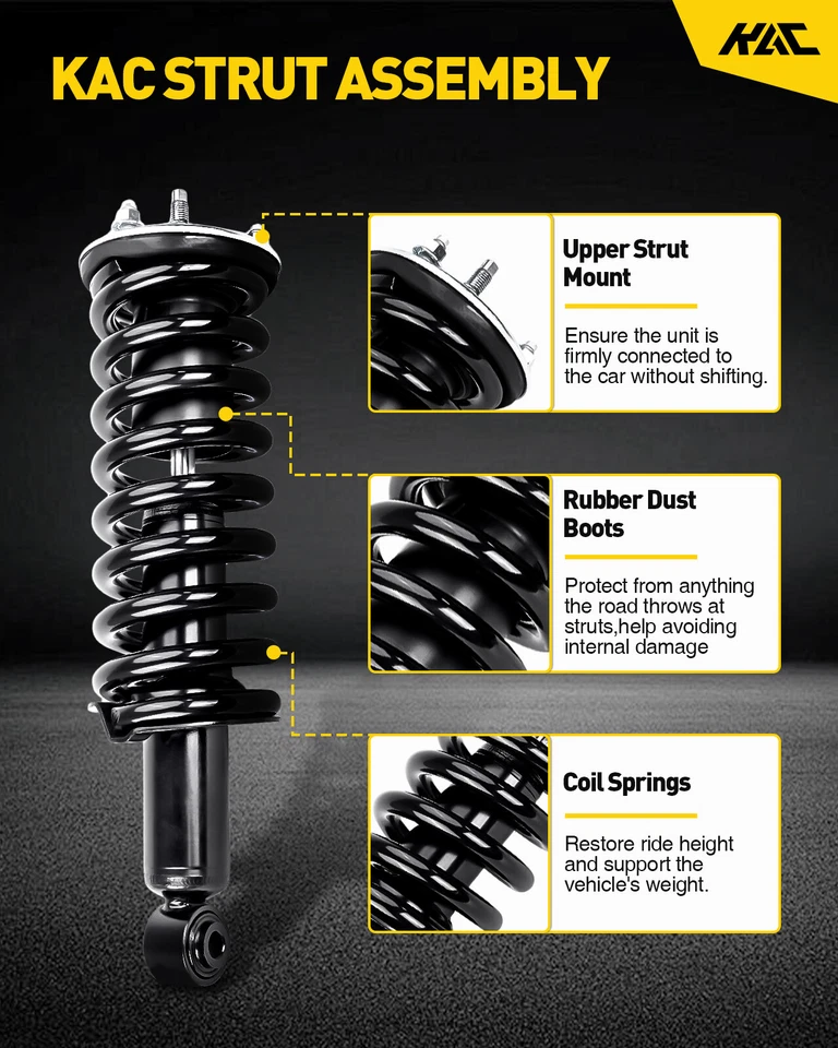Pair Front Struts w/ Coil Spring for Ford Edge 2007-2014 Lincoln MKX 2007-2015 - Image 2 of 4