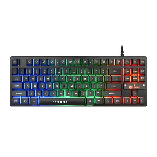 Gaming keyboard Wired Gaming Mouse Kit K87 Wired 87 Keys Mechanical With RGB - Zdjęcie 5 z 7