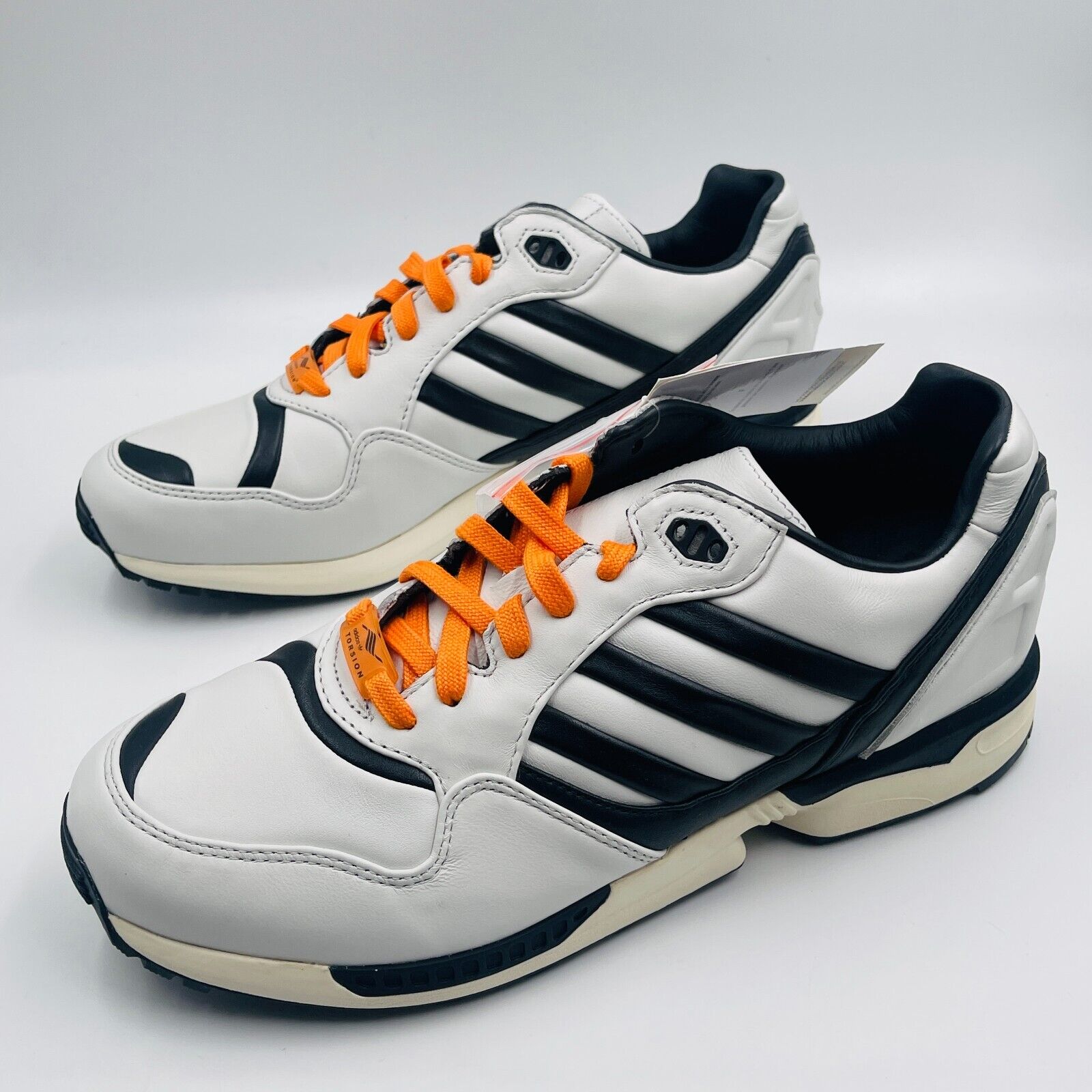 Adidas ZX 6000 Juventus White Black Orange Sneakers FZ0345, Men's Size 11