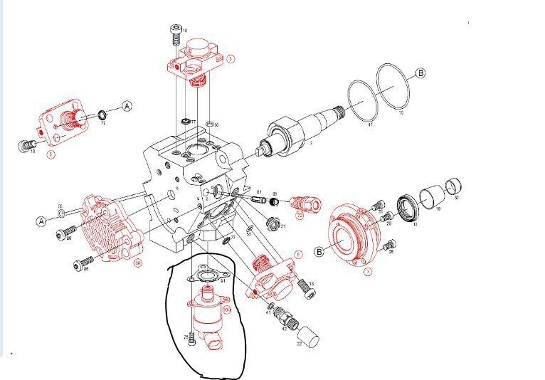 FUEL PUMP PRESSURE CONTROL VALVE FOR HYUNDAI KIA VAUXHALL 2.0 2.2 