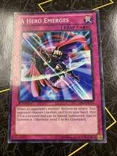 A Hero Emerges - BP02-EN179 War of the Giants 1st Ed Yugioh Card