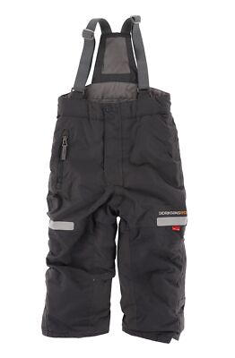 Didriksons Hose Junge Kinder Gr.90 Skihose Trägerhose Storm System Grau 128522